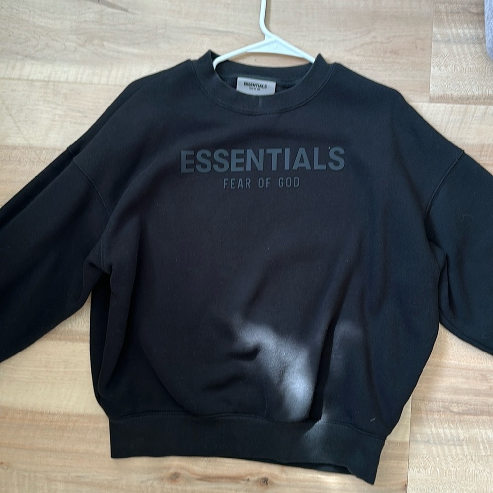 Essentials Fear of God Sweatshirt Black Size 12